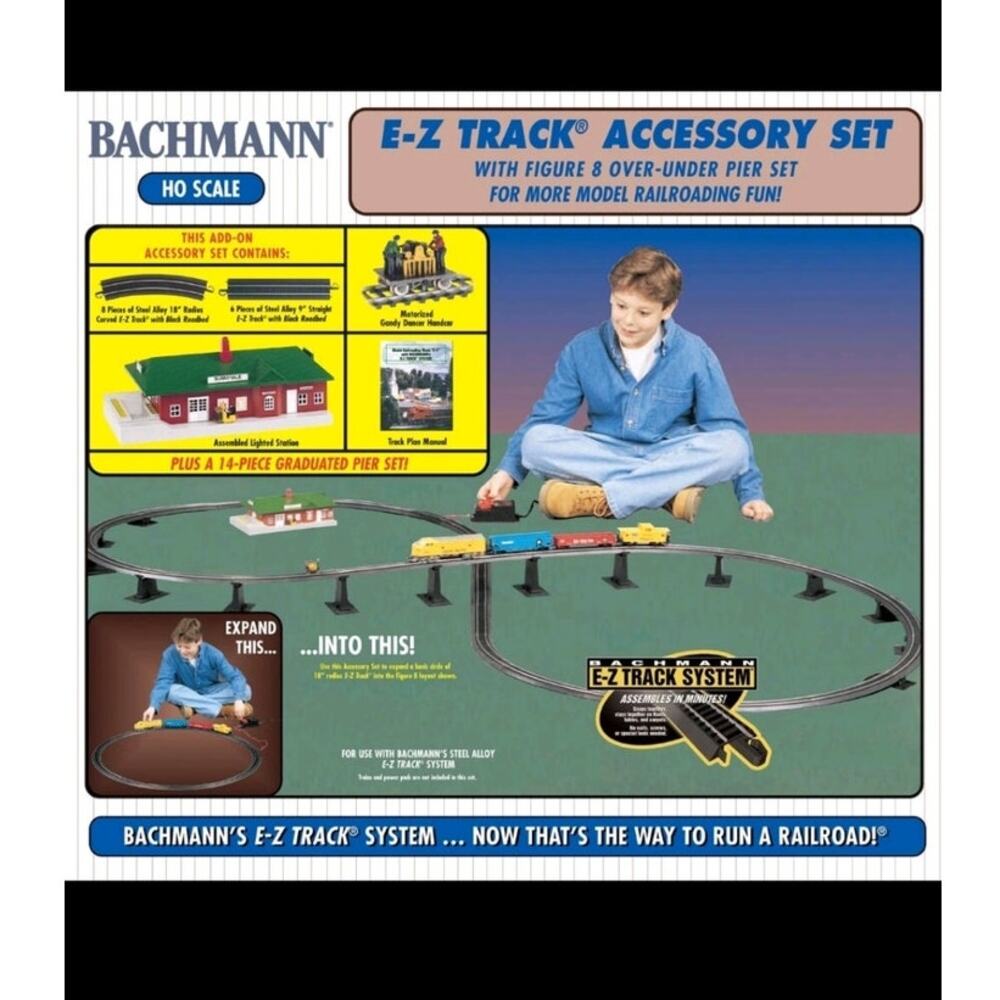 Bachman Ho EZ Racetrack Pier Set Sealed Bonus Pier Set Vintage Train Hobby